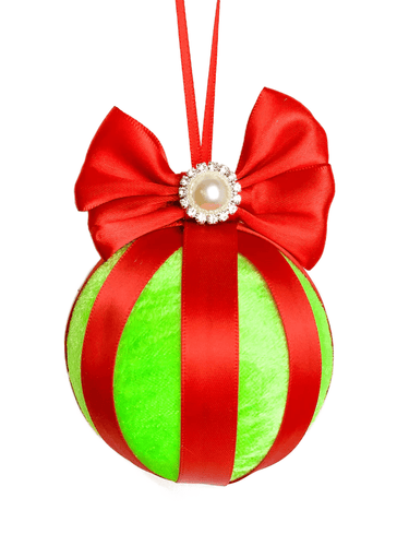 Green & Red Bauble - A Bauble Affair