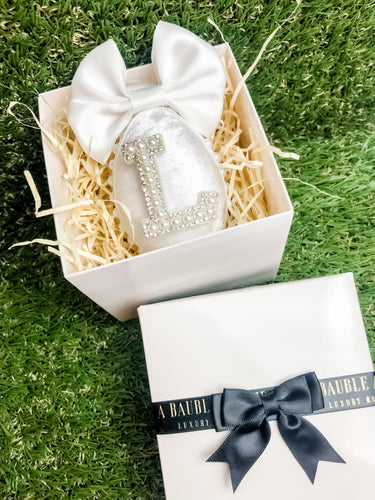 Personalised White Easter Egg Bauble Gift Set - A Bauble Affair