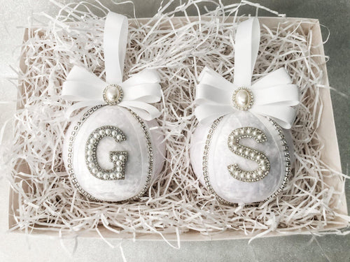 Personalised Large White Bauble Gift Set - A Bauble Affair
