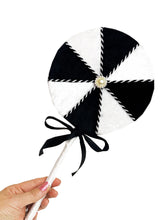 Load image into Gallery viewer, Large Black &amp; White Lollipop Picks 15 Inch
