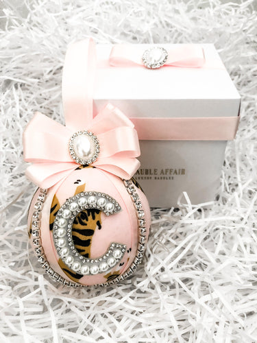 Personalised Pink Safari Bauble Gift Set - A Bauble Affair