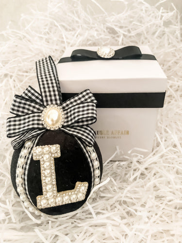 Personalised Gingham Bauble Gift Set - A Bauble Affair