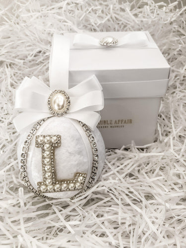Personalised White Bauble Gift Set - A Bauble Affair