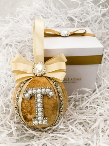 Personalised Gold Bauble Gift Set - A Bauble Affair