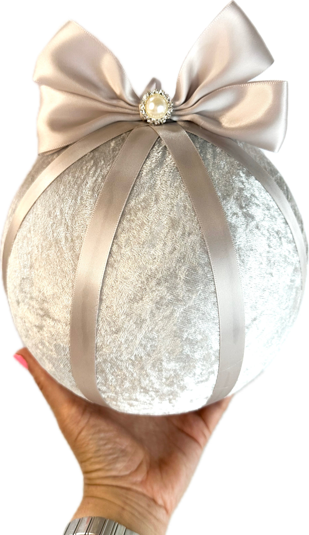 Extra Large Silver Baubles - XXXL