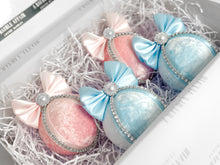 Load image into Gallery viewer, Pink &amp; Blue Pastel Baubles - Set Of 4 - A Bauble Affair
