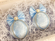 Load image into Gallery viewer, Pastel Blue Baubles - Set Of 2 - A Bauble Affair
