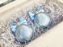 Load image into Gallery viewer, Pastel Blue Baubles - Set Of 2 - A Bauble Affair
