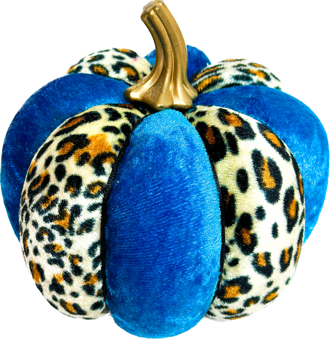 Teal & Cheetah Print Pumpkins - Midnight Range