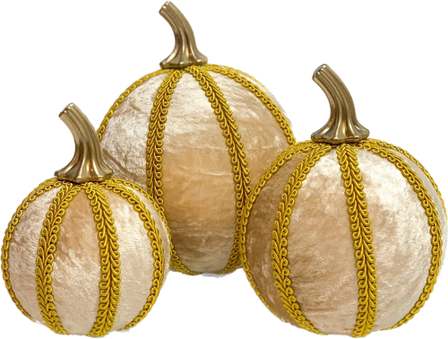 Champagne Pumpkin Decoration - A Bauble Affair