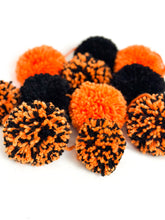 Load image into Gallery viewer, Black &amp; Orange Pom-pom Garlands
