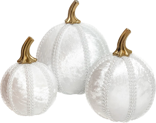 White Pumpkin Decoration - A Bauble Affair