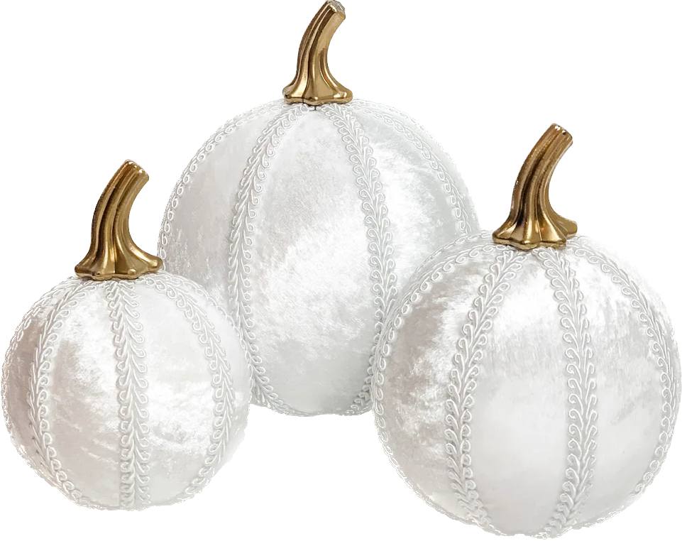 White Pumpkin Decoration - A Bauble Affair