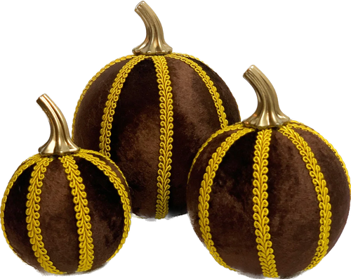 Chocolate Brown Pumpkin Decoration - A Bauble Affair