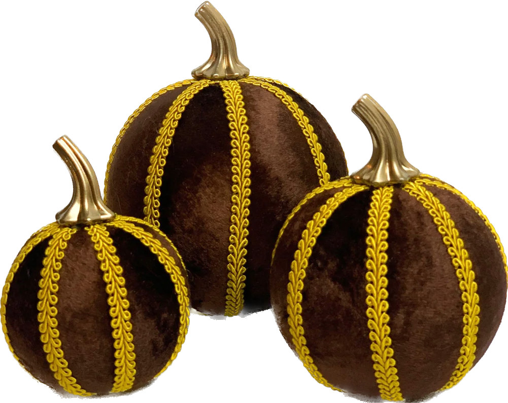 Chocolate Brown Pumpkin Decoration - A Bauble Affair