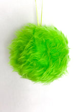 Load image into Gallery viewer, Furry Green Grinch Monster Baubles
