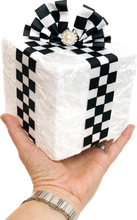 Load image into Gallery viewer, White Checkered Present Decorations
