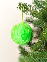 Load image into Gallery viewer, Furry Green Grinch Monster Baubles
