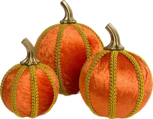 Load image into Gallery viewer, Orange Pumpkin Decoration - A Bauble Affair
