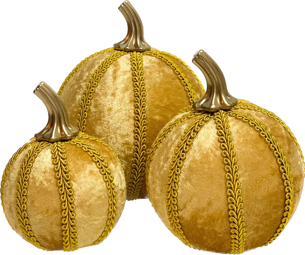 Gold Pumpkin Decoration - A Bauble Affair