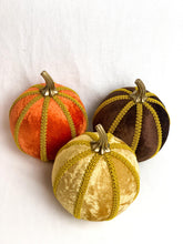 Load image into Gallery viewer, Set of 3 Autumn Pumpkin Decorations - A Bauble Affair
