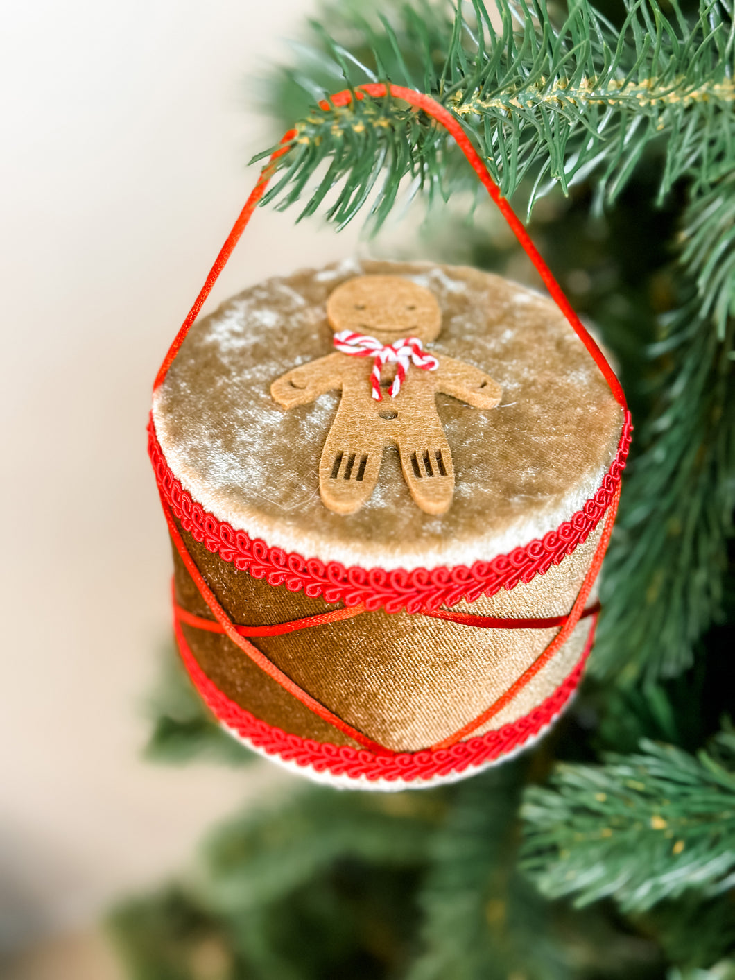 Gingerbread Drum Decorations