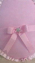 Load and play video in Gallery viewer, Pink Gingham Easter Egg Wreath Attachment
