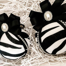 Load image into Gallery viewer, Zebra Print Baubles - A Bauble Affair
