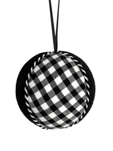 Load image into Gallery viewer, Black Gingham Baubles - A Bauble Affair
