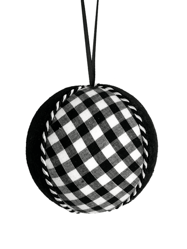 Black Gingham Baubles - A Bauble Affair