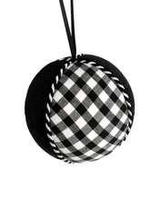 Load image into Gallery viewer, Black Gingham Baubles - A Bauble Affair
