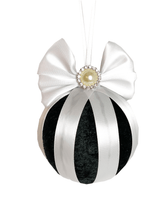 Load image into Gallery viewer, Black &amp; White Bauble - A Bauble Affair
