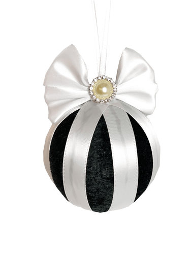 Black & White Bauble - A Bauble Affair