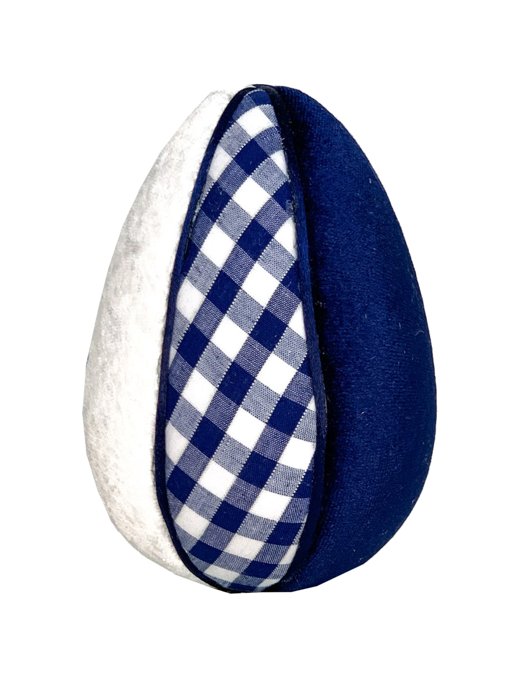 Society Eggs - Gingham Blue 12cm