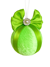 Load image into Gallery viewer, Lime Green Monster Baubles - A Bauble Affair
