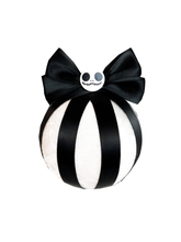 Load image into Gallery viewer, Halloween White &amp; Black Bauble
