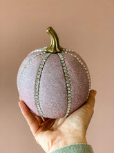 Load image into Gallery viewer, Sparkly Pink Pumpkin Decoration - A Bauble Affair
