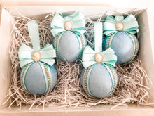 Load image into Gallery viewer, Pastel Blue Baubles - Set Of 4 - A Bauble Affair
