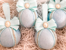 Load image into Gallery viewer, Pastel Blue Baubles - Set Of 4 - A Bauble Affair
