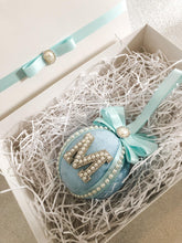 Load image into Gallery viewer, Personalised Large Ice Blue Bauble Gift Set - A Bauble Affair
