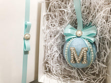 Load image into Gallery viewer, Personalised Large Ice Blue Bauble Gift Set - A Bauble Affair
