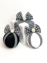 Load image into Gallery viewer, Farmhouse Black Gingham Baubles - A Bauble Affair
