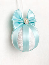 Load image into Gallery viewer, White &amp; Pastel Blue Baubles - A Bauble Affair
