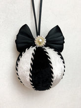 Load image into Gallery viewer, Candy Cane Black &amp; White Baubles - A Bauble Affair
