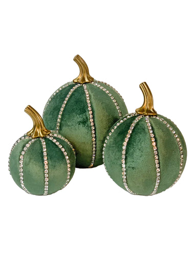 Sage Green Pumpkin Decoration - A Bauble Affair