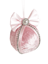 Load image into Gallery viewer, Pastel Pink Baubles - Set Of 4 - A Bauble Affair
