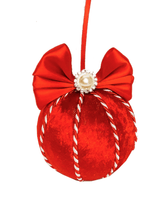 Load image into Gallery viewer, Red Candy Cane Baubles - A Bauble Affair
