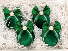 Load image into Gallery viewer, Emerald Green Baubles - Set Of 4 - A Bauble Affair
