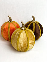 Load image into Gallery viewer, Gold Pumpkin Decoration - A Bauble Affair
