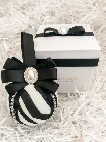 Zebra Print Bauble Gift Set - A Bauble Affair